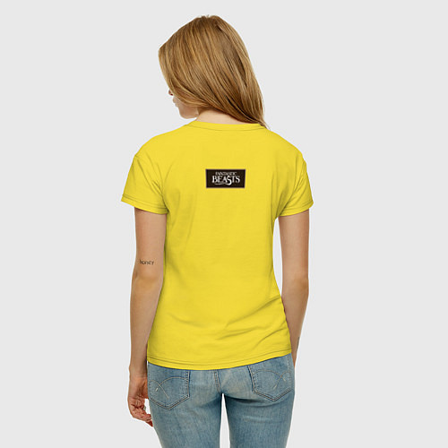 Женская футболка Kowalski Bakery Logo / Желтый – фото 4