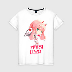 Футболка хлопковая женская Zero-chan, цвет: белый