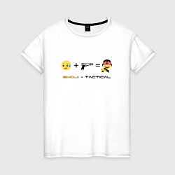 Женская футболка Emoji-tactical