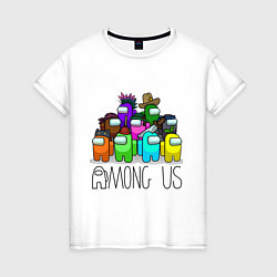 Женская футболка AMONG US - большая компания!