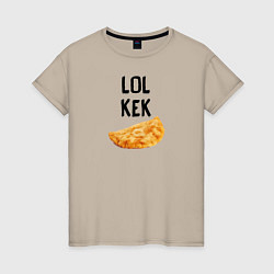 Женская футболка Лол Кек Чебурек