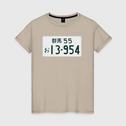 Женская футболка Initial D Номер