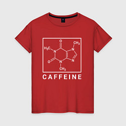 Женская футболка Структура Кофеина