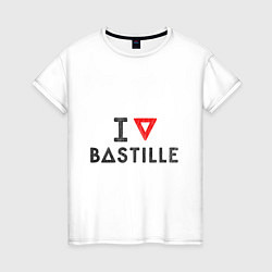 Женская футболка I love Bastille