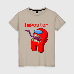 Женская футболка AMONG US - IMPOSTOR