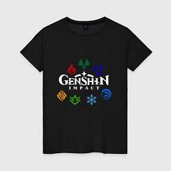 Женская футболка GENSHIN IMPACT