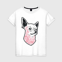 Женская футболка Собака матрос