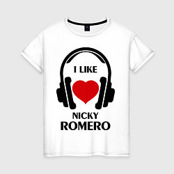 Женская футболка I like Nicky Romero