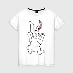 Женская футболка Кролик на мне