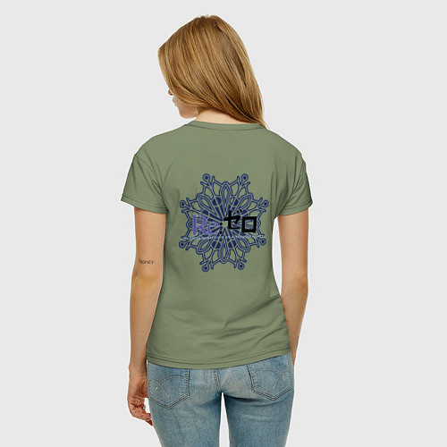 Женская футболка Re zero / Авокадо – фото 4