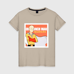 Женская футболка Сайтама One Punch Man