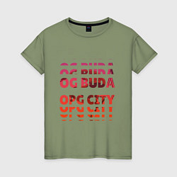 Женская футболка OG Buda OPG City Strobe Effect