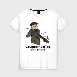 Женская футболка CS GO Снайпер