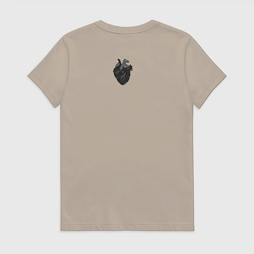 Женская футболка Bring Me The Horizon 2D Сердце / Миндальный – фото 2