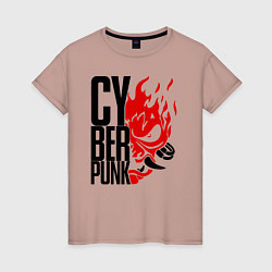 Женская футболка Cyberpunk 2077 Samurai