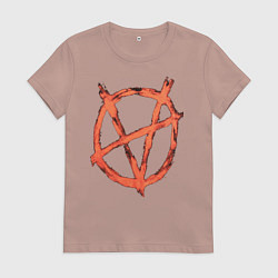 Футболка хлопковая женская VETEMENTS 20, цвет: пыльно-розовый