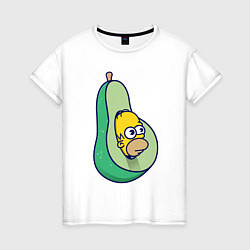 Женская футболка Гомер авокадо