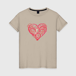 Женская футболка Ветвистое Сердце
