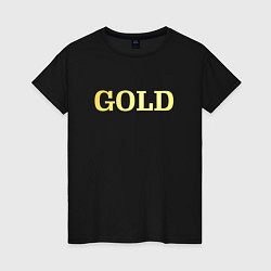 Женская футболка Cyberpunk 2077 gold