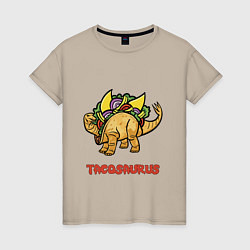 Женская футболка Такозавр