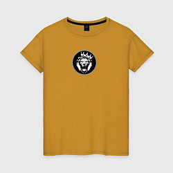 Женская футболка Лев Корона на Голове