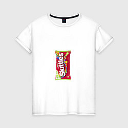 Женская футболка Skittles Красный