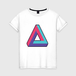 Женская футболка Retrowave Infinite Triangle