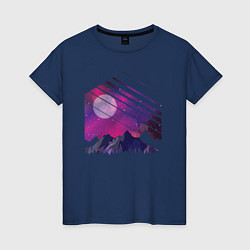 Женская футболка Mountain Galaxy