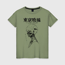 Женская футболка Токийский гуль Кен Канеки