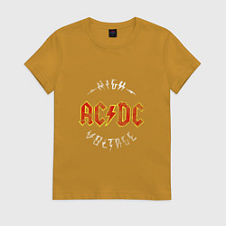 Женская футболка AC DC HIGH VOLTAGE