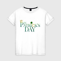 Женская футболка День святого патрика подкова