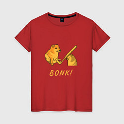 Женская футболка Doge Bonk go to horny jail