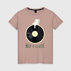 Женская футболка Винил Keep It Classic