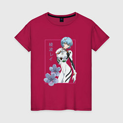 Женская футболка Рей Аянами Evangelion