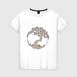 Женская футболка Древо жизни Иггдрасиль