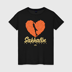 Женская футболка Sakhalin in my heart