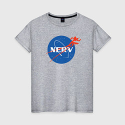 Футболка хлопковая женская Nerv, цвет: меланж
