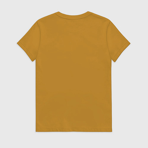 Женская футболка Сахалин - лучший остров / Горчичный – фото 2