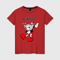 Женская футболка CupheadКапхед