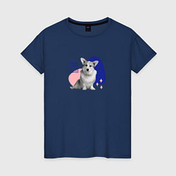 Женская футболка Собака корги