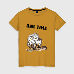 Женская футболка Owl time