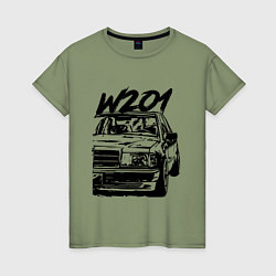 Женская футболка MERCEDES BENZ 190 W201