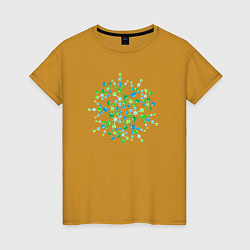Женская футболка Молекула