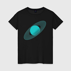 Женская футболка Сатурн