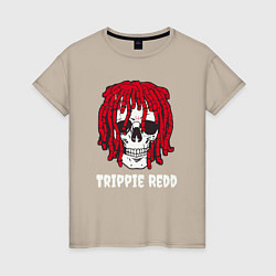 Футболка хлопковая женская TRIPPIE REDD, цвет: миндальный