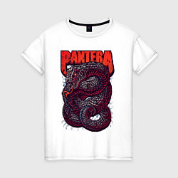 Футболка хлопковая женская Pantera, цвет: белый