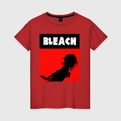 Футболка хлопковая женская Bleach art, цвет: красный