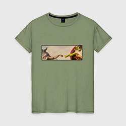 Женская футболка Шрек: Сотворение ослика