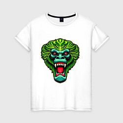 Женская футболка Злая зеленая обезьяна
