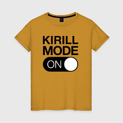 Женская футболка Kirill Mode On